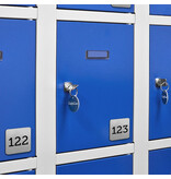 Laserfolie lockernummers met tape - per stuk
