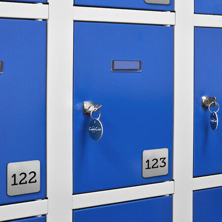 Laserfolie lockernummers met tape - per stuk