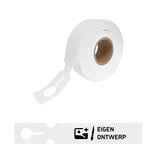 CombiCraft HDPE sleufetiketten 215x35mm met eigen ontwerp wit - 100 etiketten