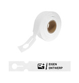 CombiCraft HDPE sleufetiketten 215x35mm met eigen ontwerp wit - 100 etiketten
