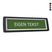 Kunststof deurbordje eigen tekst