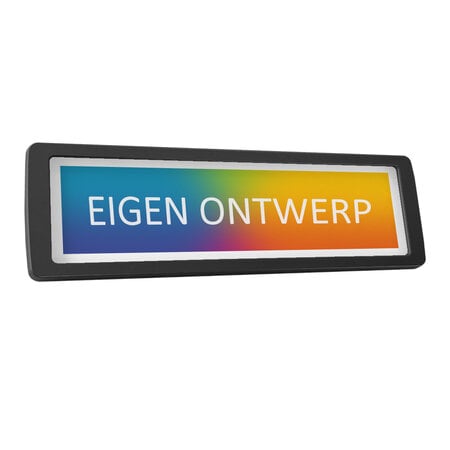 CombiCraft Kunststof deurbordje 178x50mm met eigen ontwerp en tape - per stuk