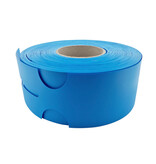 HDPE sleufetiketten 273,5x80mm met eigen ontwerp en nummering blauw - 100 etiketten