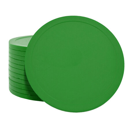 Blanco plastic munten Ø70mm - per 100 stuks