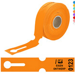 CombiCraft HDPE sleufetiketten 260x50mm met eigen ontwerp en nummering - 100 etiketten
