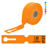 CombiCraft HDPE sleufetiketten 260x50mm met eigen ontwerp en nummering - 100 etiketten
