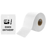 CombiCraft HDPE hangetiketten 75x100mm met ophanggat en eigen ontwerp - 100 etiketten