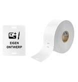 CombiCraft PVC hangetiketten 70x90mm met sleufgaten en eigen ontwerp - 100 etiketten