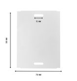 CombiCraft PVC hangetiketten 70x90mm met sleufgaten en eigen ontwerp - 100 etiketten