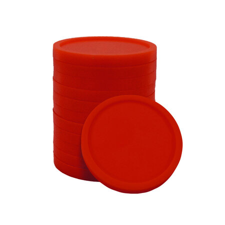 Kleine plastic munten Ø23mm met jouw eigen ontwerp - per 100 stuks