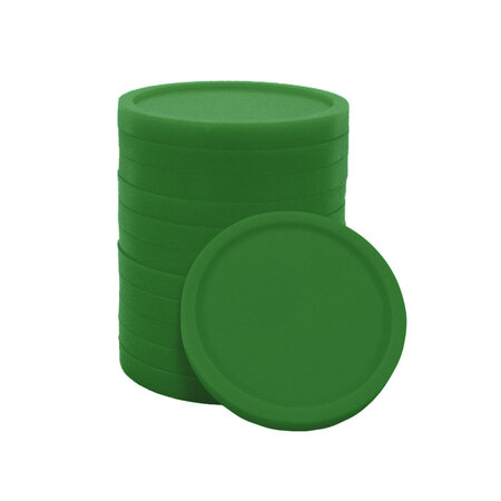 Kleine plastic munten Ø23mm met jouw eigen ontwerp - per 100 stuks
