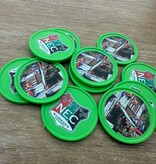 CombiCraft Plastic munten Ø35mm met jouw eigen ontwerp - per 100 stuks