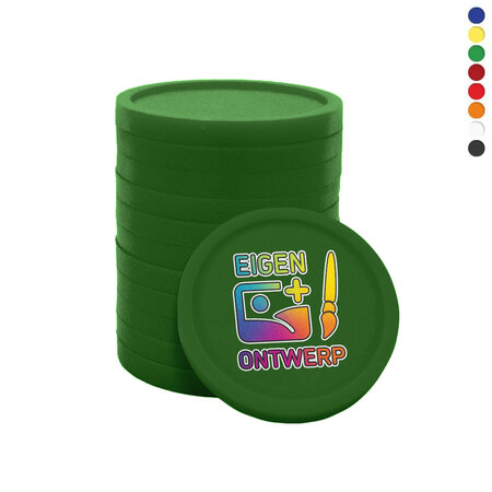 CombiCraft Kleine biologisch afbreekbare munten Ø23mm met jouw eigen ontwerp - per 1000 stuks