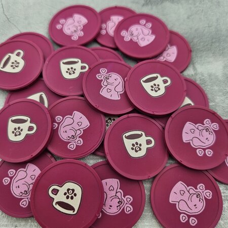 CombiCraft Biologisch afbreekbare munten Ø29mm met jouw eigen ontwerp - per 100 stuks