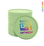 Plastic recycled munten met jouw eigen ontwerp Ø29mm