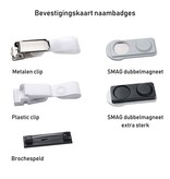 CombiCraft Blanco Office naambadge met magneet turquoise vanaf 10 stuks - per stuk