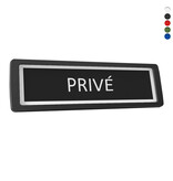 CombiCraft Kunststof deurbordje privé 178x50mm met tape - per stuk