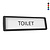CombiCraft Kunststof deurbordje toilet