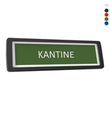 CombiCraft Kunststof deurbordje kantine 178x50mm met tape - per stuk