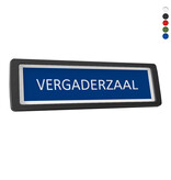 CombiCraft Kunststof deurbordje vergaderzaal 178x50mm met tape- per stuk