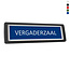 CombiCraft Kunststof deurbordje vergaderzaal 178x50mm met tape- per stuk