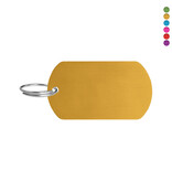 Blanco aluminium ID-tag 50x28mm - per stuk