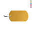 Blanco aluminium ID-tag 50x28mm - per stuk