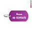 CombiCraft Aluminium ID-tag 50x28mm met tekst en telefoonnummer - per stuk