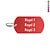 CombiCraft Aluminium ID tag 50x28mm met tekst