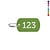 CombiCraft Aluminium ID tag 38x22mm met nummer