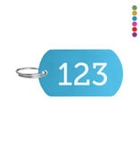CombiCraft Aluminium ID-tag 50x28mm met nummer - per stuk
