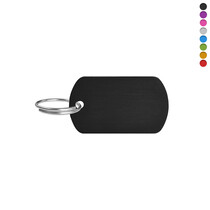 Blanco aluminium ID tag 38x22mm