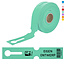 CombiCraft HDPE sleufetiketten 260x50mm met ontwerp en barcode - 100 stuks