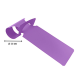 HDPE sleufetiketten 273,5x59mm met ontwerp en barcode - 100 stuks