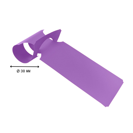 HDPE sleufetiketten 273,5x59mm met ontwerp en barcode - 100 stuks