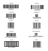 HDPE sleufetiketten 273,5x59mm met ontwerp en barcode - 100 stuks