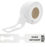 CombiCraft HDPE sleufetiketten 381x75mm met ontwerp en barcode - 100 stuks
