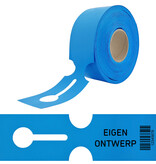 CombiCraft HDPE sleufetiketten 273,5x80mm met ontwerp en barcode - 100 stuks