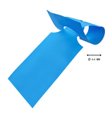 CombiCraft HDPE sleufetiketten 273,5x80mm met ontwerp en barcode - 100 stuks