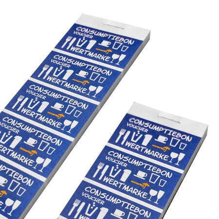 CombiCraft Consumptiebonnen met UV-beveiliging op strips van 10 bonnen - per 1000 bonnen