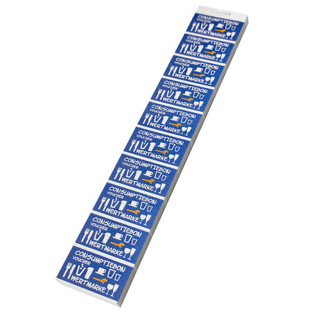 CombiCraft Consumptiebonnen met UV-beveiliging op strips van 10 bonnen - per 1000 bonnen