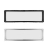 CombiCraft Blanco kunststof deurbordje 178x50mm met tape - per stuk