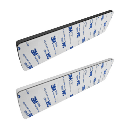 CombiCraft Blanco kunststof deurbordje 178x50mm met tape - per stuk