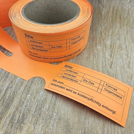 HDPE Sleufetiketten 260x50mm met eigen ontwerp - 100 etiketten