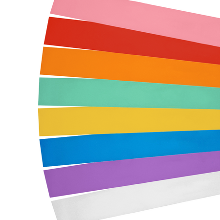 CombiCraft HDPE Sleufetiketten 250x25mm 4-baans met eigen ontwerp - 100 etiketten