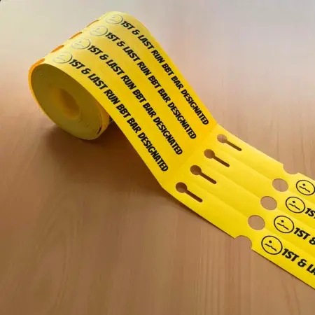 CombiCraft HDPE Sleufetiketten 250x25mm 4-baans met eigen ontwerp - 100 etiketten