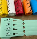 CombiCraft HDPE Sleufetiketten 250x25mm 4-baans met eigen ontwerp - 100 etiketten