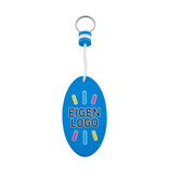 CombiCraft Drijvende sleutelhanger 50x90mm eigen ontwerp blauw - per stuk