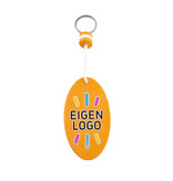 CombiCraft Drijvende sleutelhanger 50x90mm eigen ontwerp oranje - per stuk