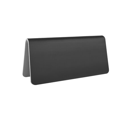 Blanco aluminium tafelbordje Elisto 100x50mm zwart - per stuk